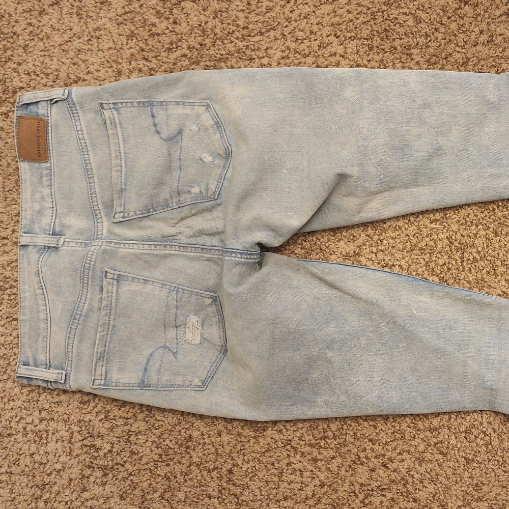 American eagle 360 next level stretch high rise size 2 regular distressed